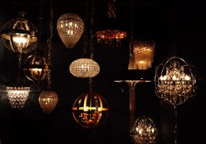 Photo chandelier size and placement